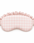 Bamboo Gingham Eye Mask in Pink