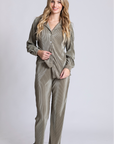Pleated Set in Sage