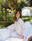 Rose Toile Ruffle Bamboo Pajama Pant Set
