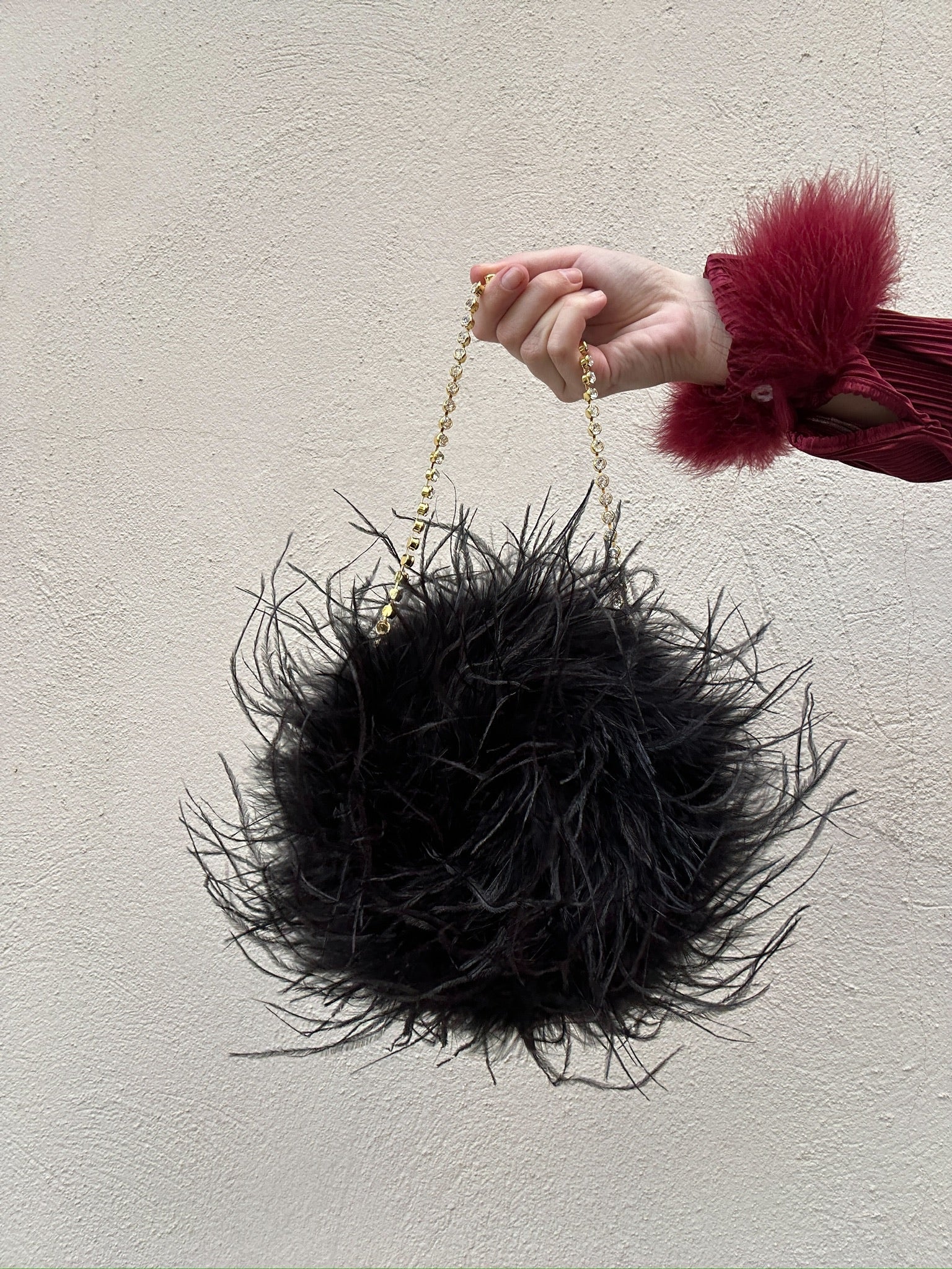  Feather Purse