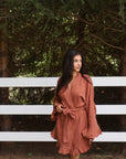 Romance Wrap Bridal Set in Terracotta