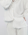 Detachable Feather Pleats Please Set in Dove