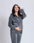Detachable Feather Pleats Please Set in Platinum