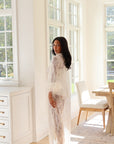 Fleur Feather Lace Robe