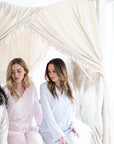 Ruffle Bamboo Pajama Set in Peony Gingham