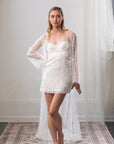 Nicolette Bridal Floral Jacquard Dress