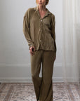 Pleated Set in Sage