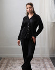 Pleated Set in Black