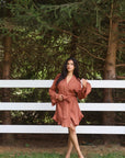 Romance Wrap Bridal Set in Terracotta