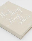 Linen Wedding Keepsake Book Box