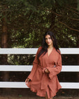 Romance Wrap Bridal Set in Terracotta