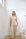Pleated Short Sleeve Pant Bridal Set in Champagne