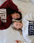 Waverles Varsity Oversized Crewneck Sweatshirt