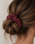 Oversized Bamboo Scrunchie Berry