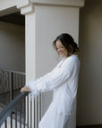 Pleated Bridal Set in Dove