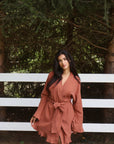 Romance Wrap Bridal Set in Terracotta