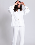 Pleated Bridal Set in Dove