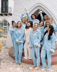 Pleated Set in Light Blue