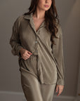 Pleated Set in Sage
