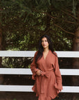 Romance Wrap Bridal Set in Terracotta