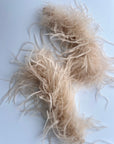 Champagne Detachable Feather Cuffs (Set of 2)
