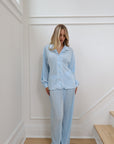 Pleated Set in Light Blue
