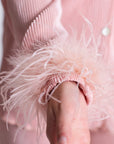 Blush Detachable Feather Cuffs (Set of 2)
