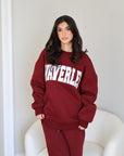Waverles Varsity Oversized Crewneck Sweatshirt