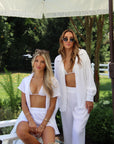 Pleated Bridal Set in Dove