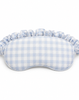 Bamboo Gingham Eye Mask in Blue