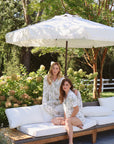 Olive Toile Ruffle Bamboo Pajama Pant Set