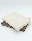 Linen Wedding Keepsake Book Box