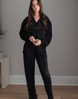 Pleated Bridal Set in Noir