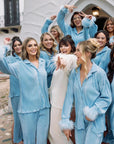 Pleated Set in Light Blue