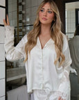 Ava Pant Set in Antique Ivory