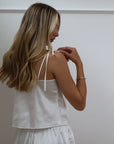 Aubrey Tie Silky Cami Set
