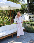 Rose Toile Bamboo Long Robe