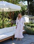 Rose Toile Bamboo Long Robe