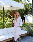 Rose Toile Bamboo Long Robe