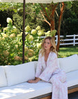 Rose Toile Bamboo Long Robe