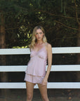 Ivy Bamboo Tank & Short Set in Mauve