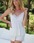 Ivy Bamboo Tank & Short Set in Dove