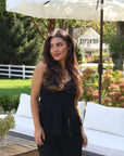 Bella Bamboo Tank & Pant Set in Noir