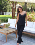 Bella Bamboo Tank & Pant Set in Noir
