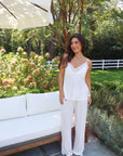 Bella Bamboo Tank & Pant Set in Dove