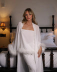 Chiffon Feather Robe