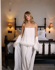 Chiffon Feather Tank Set in Dove