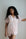 Pleated Short Bridal Set in Blush
