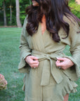 Romance Wrap Bridal Set in Willow