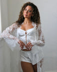 Amelia Bridal Lace Robe